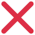 ❌